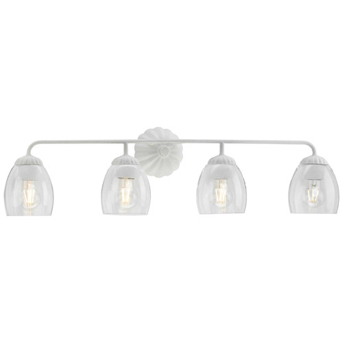 Progress Lighting Point Dume 4-Light Weathered Brass Vanity Light