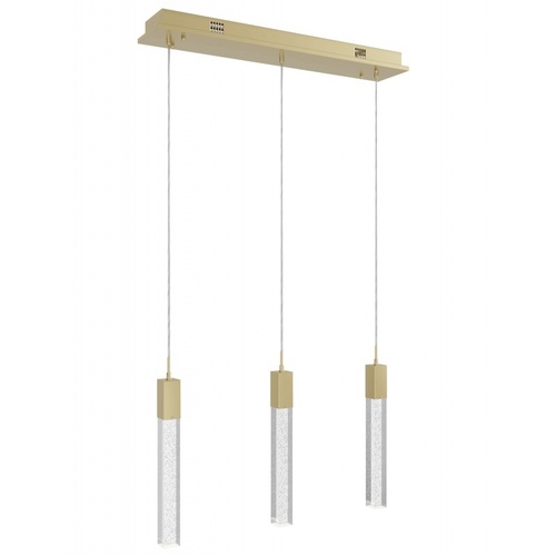 Avenue Lighting Glacier 3-Light LED Pendant in Brass by Avenue Lighting HF1900-3-GL-BB