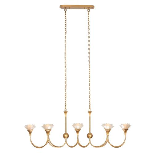 Kalco Lighting Flora Modern Gold Island Light