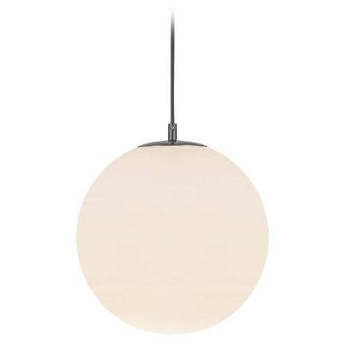 Kuzco Lighting Kuzco Lighting Marco Black Pendant Light with Globe Shade PD34612-BK/OP