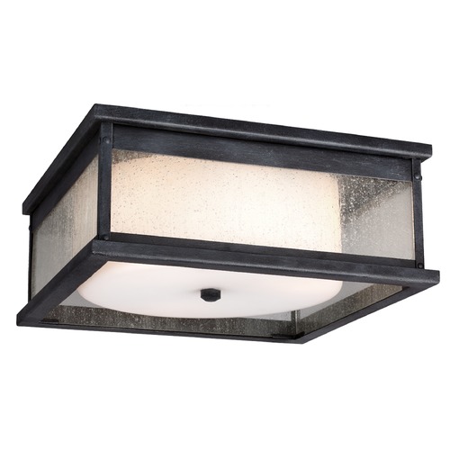 Visual Comfort Studio Collection Pediment Outdoor Flush Mount in Weathered Zinc by Visual Comfort Studio OL11113DWZ