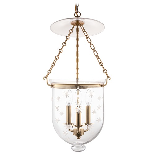Hampton Aged Brass Pendant by Hudson Valley Lighting
