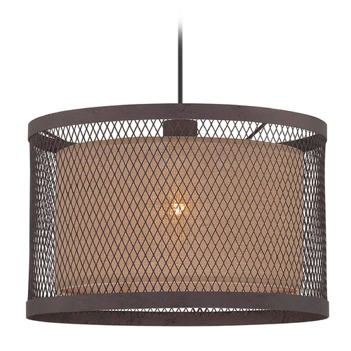 Lite Source Lighting Aged Rust Pendant by Lite Source Lighting LS-18797