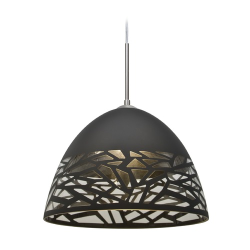 Besa Lighting Kiev Satin Nickel Pendant Light