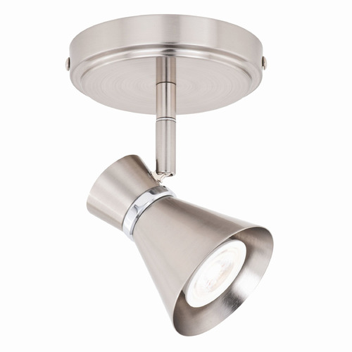 Vaxcel Lighting Alto Brushed Nickel & Chrome LED Monopoint Spot Light