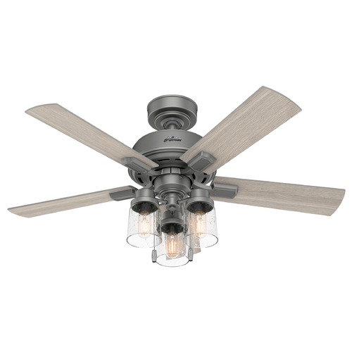 44-Inch Hartland Fan in Matte Silver by Hunter Fan Company