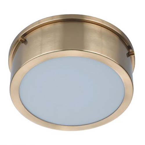 Fenn Satin Brass LED Flush Mount by Craftmade Lighting