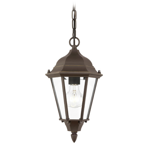 Bakersville 14.44-Inch Antique Bronze Outdoor Hanging Light by Generation Lighting