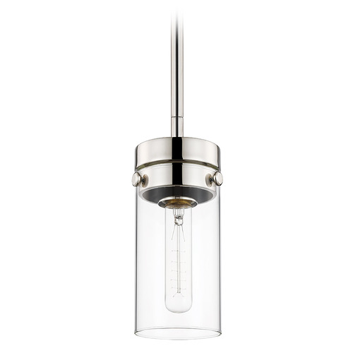 Intersection Mini Pendant in Polished Nickel by Nuvo Lighting