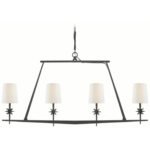 Visual Comfort Signature Collection Ian K. Fowler Etoile Blackened Rust Island Light