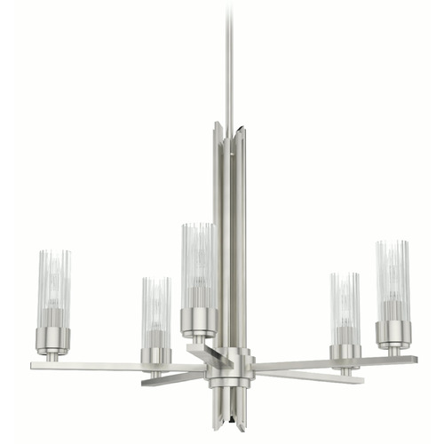 Hunter Fan Company Gatz Brushed Nickel Chandelier by Hunter Fan Company 19784