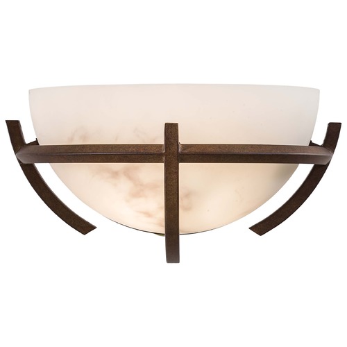 Modern Sconce Wall Light with Alabaster Glass in Nutmeg by Minka Lavery