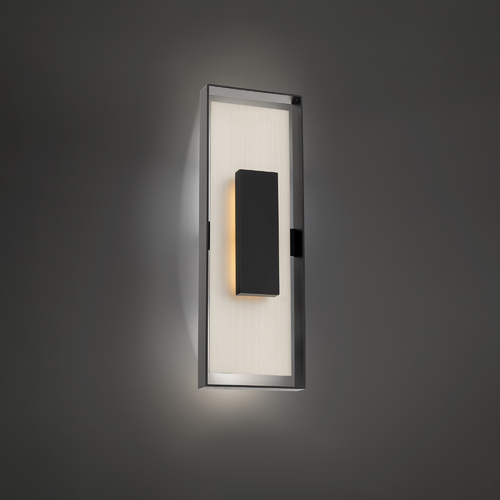 Boxie 22-Inch LED Outdoor Wall Light in Black & Nickel by Modern Forms