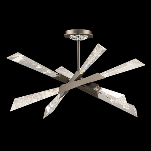 Schonbek Beyond Solitude Antique Nickel LED Semi-Flushmount Light