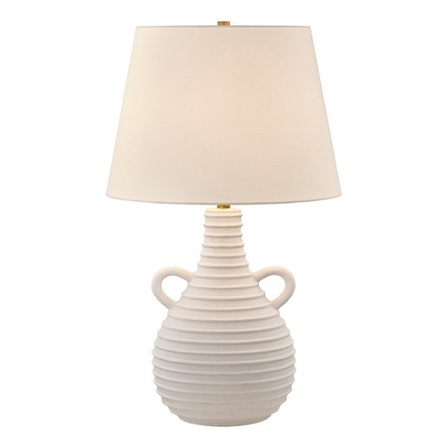 Savoy House Lighting Adrian White Table Lamp with Empire Shade