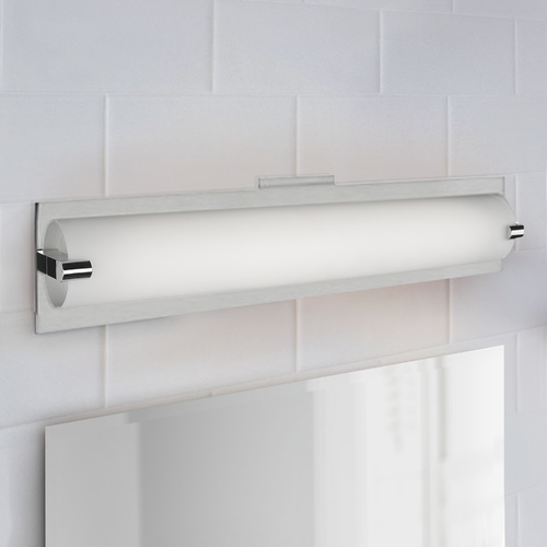 Brushed Nickel Linear LED Bathroom Light by Kuzco Lighting