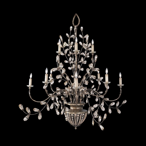 Fine Art Lamps Fine Art Lamps a Midsummer Nights Dream Cool Moonlit Patina Crystal Chandelier 175940ST