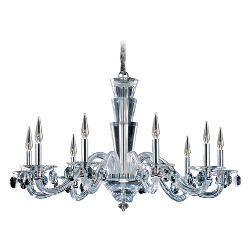 Allegri Lighting Art Deco Crystal Chandelier Chrome Fanshawe by Allegri Crystal 11529-010-FR001