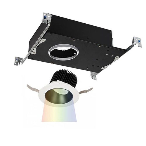 WAC Lighting Aether Black White LED Recessed Trim by WAC Lighting R3ARWT-A827-BKWT