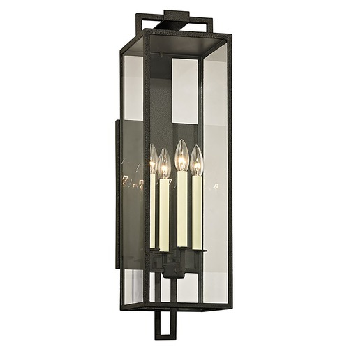 Beckham 28.50-Inch Forged Iron Outdoor Wall by Troy Lighting