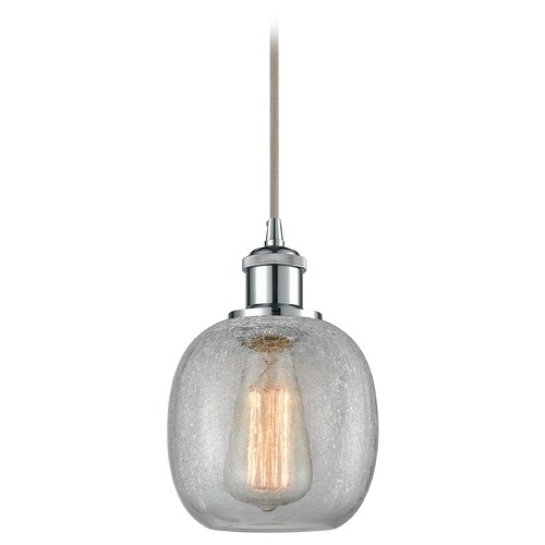 Innovations Lighting Innovations Lighting Belfast Polished Chrome Mini-Pendant Light with Globe Shade 516-1P-PC-G105