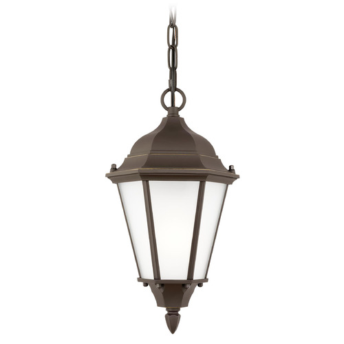 Bakersville 14.44-Inch Antique Bronze Outdoor Hanging Light by Generation Lighting