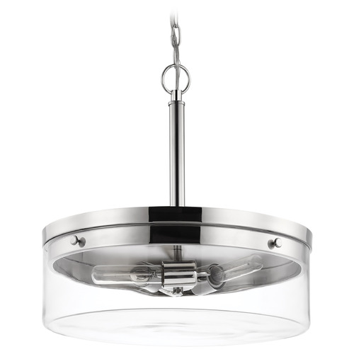 Nuvo Lighting Intersection 3-Light Pendant in Polished Nickel by Nuvo Lighting 60-7630