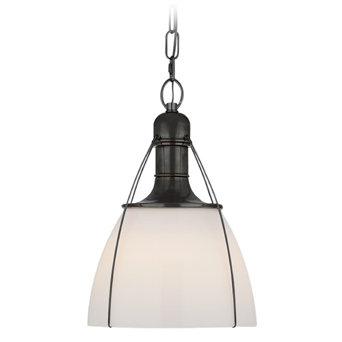 Visual Comfort Signature Collection Chapman & Myers Prestwick 14-Inch Pendant in Bronze by Visual Comfort Signature CHC5475BZWG