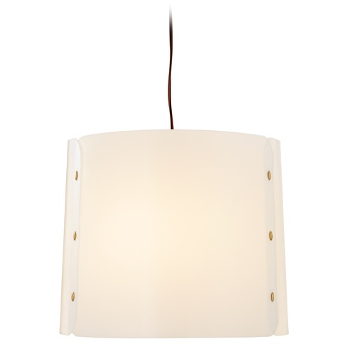 Visual Comfort Signature Collection Barbara Barry Dapper Hanging Shade in Soft Brass by Visual Comfort Signature BBL5118SBWA