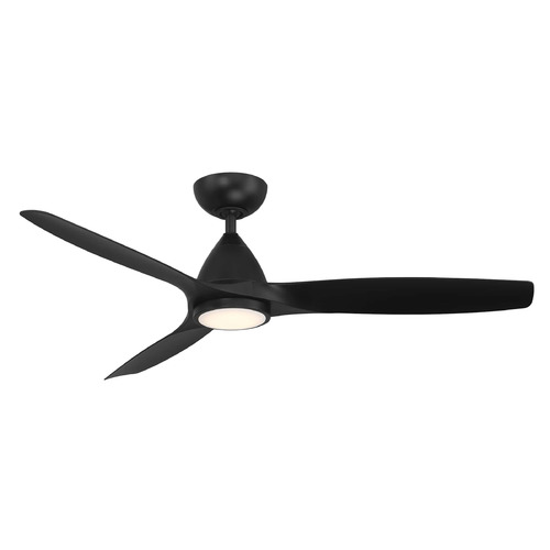 Modern Forms by WAC Lighting Modern Forms Skylark Matte Black LED Ceiling Fan with Light FR-W2202-54L-MB