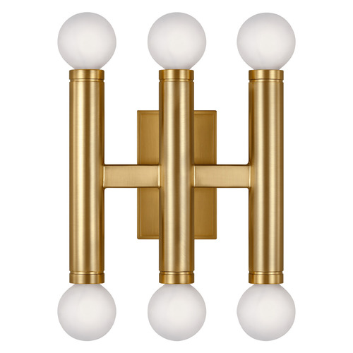 Beckham Triple Sconce in Burnished Brass by Visual Comfort Studio