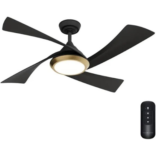 Vespucci 52-Inch LED Outdoor Fan in Matte Black by Casablanca Fan Co