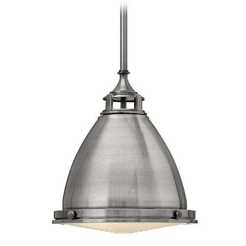 Hinkley Amelia 12.75-Inch Polished Antique Nickel Pendant by Hinkley Lighting 3126PL