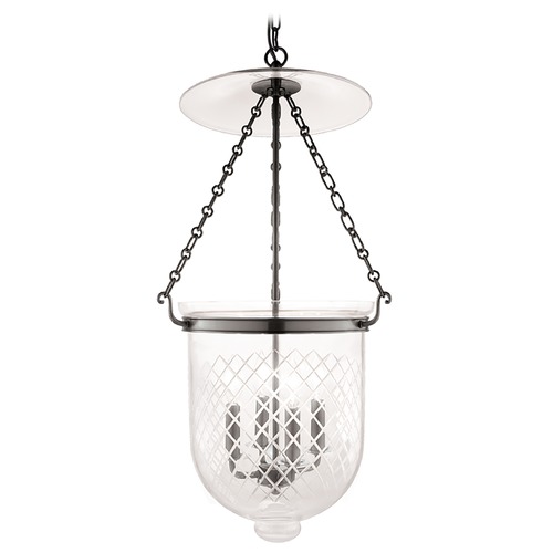 Hudson Valley Lighting Hampton Historic Nickel Pendant by Hudson Valley Lighting 255-HN-C2