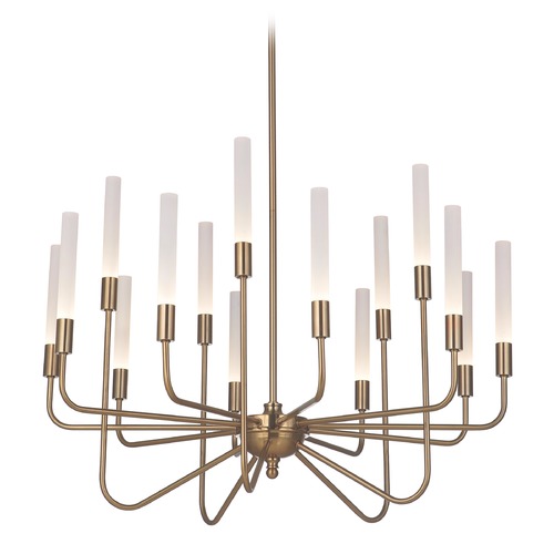 Valdi 32.50-Inch LED Chandelier in Satin Brass by Craftmade Lighting