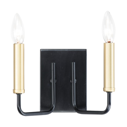 Maxim Lighting Sullivan Black & Gold Bathroom Light by Maxim Lighting 10252BKGLD