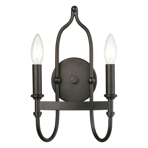 Elk Lighting Elk Lighting Wickshire Matte Black Sconce 46381/2