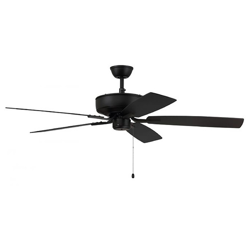 Craftmade Lighting Pro Plus 52-Inch Fan in Flat Black by Craftmade Lighting P52FB5-52FBGW