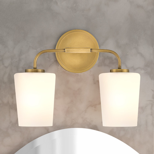 Hinkley Kline 14.25-Inch 2-Light Sconce in Heritage Brass by Hinkley Lighting 853452HB