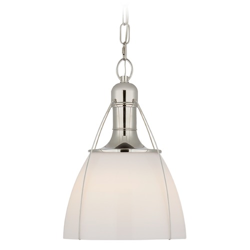 Chapman & Myers Prestwick 14-Inch Pendant in Nickel by Visual Comfort Signature