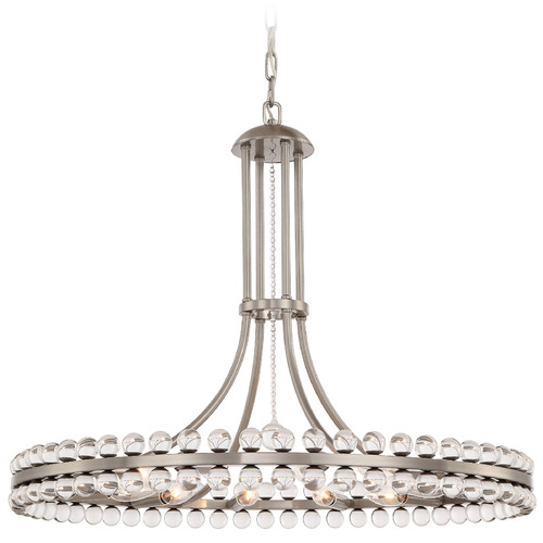 Crystorama Lighting Clover Brushed Nickel Chandelier