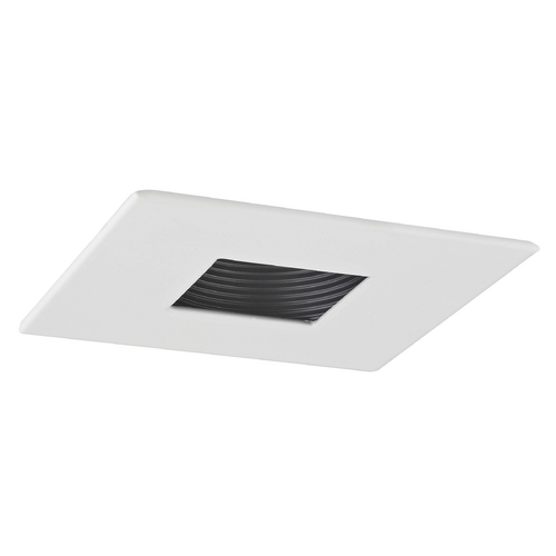 Recesso Lighting by Dolan Designs GU10 Square Baffle Trim for 3.5-Inch Recessed Cans T354-WH