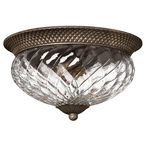 Plantation 16-Inch Flush Mount in Pearl Bronze by Hinkley Lighting