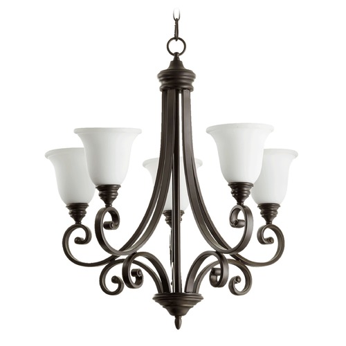Bryant Oiled Bronze Chandelier by Quorum Lighting