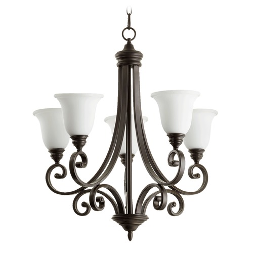 Quorum Lighting Bryant Oiled Bronze Chandelier by Quorum Lighting 6154-5-186