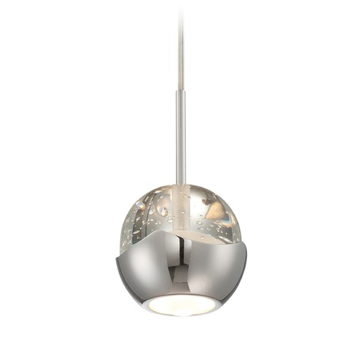 Draplin Chrome LED Mini Pendant by Lite Source Lighting