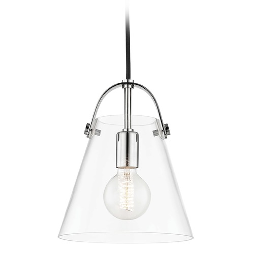 Karin Pendant in Polished Nickel by Mitzi by Hudson Valley