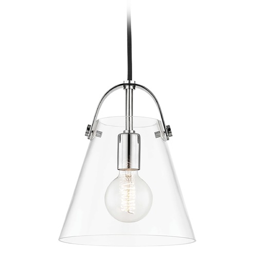 Mitzi by Hudson Valley Karin Pendant in Polished Nickel by Mitzi by Hudson Valley H162701S-PN