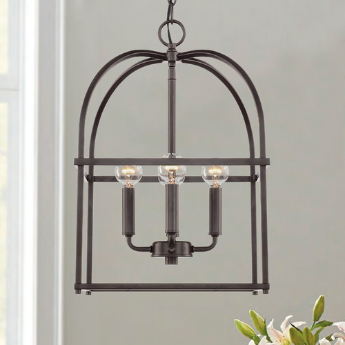 Aubrey 12.50-Inch Wide Lantern in Bronze by HomePlace by Capital Lighting