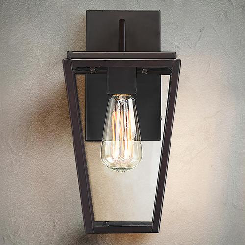 Milton 12.75-Inch Outdoor Wall Light in English Bronze by Savoy House